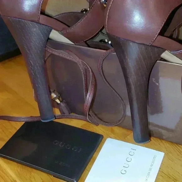 GUCCI Gladiator Platform Heels/Sandals - Picture 10 of 10